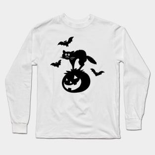 Halloween cat Long Sleeve T-Shirt